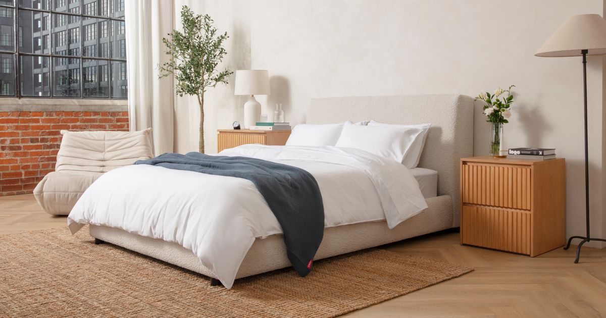 Endy® Curve Bed | Comfortable Fabric Bed Frame