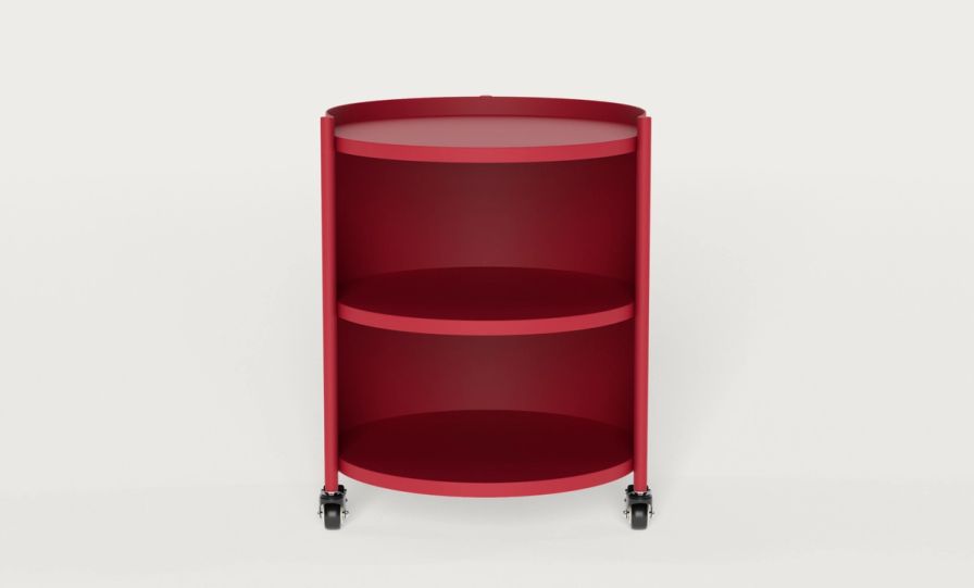 The Endy Kids Swivel Nightstand in rubine colour way