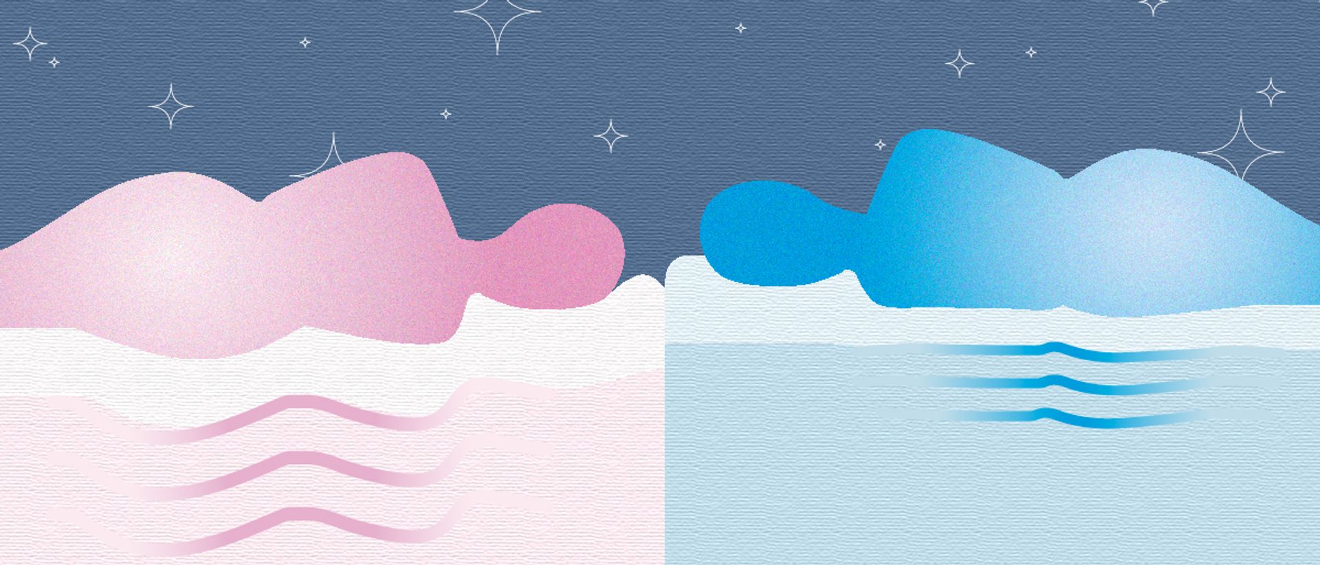 Illustration indicating mattress firmness: soft vs. hard.