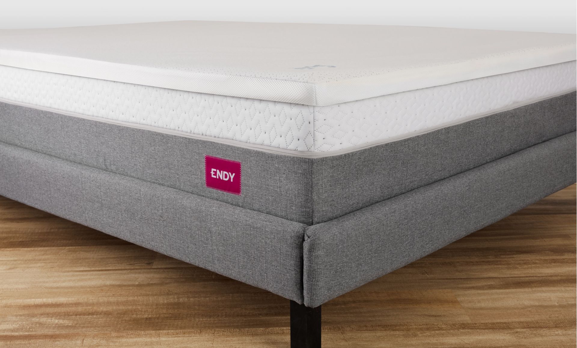 Mattress topper on a bare Endy Mattress