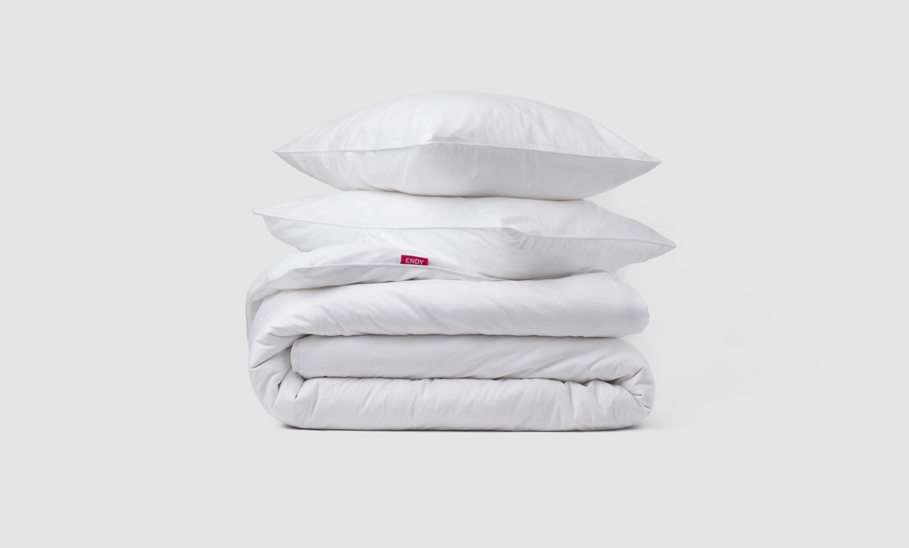 Endy Organic Cotton Duvet Cover (Sateen) in Alpine White