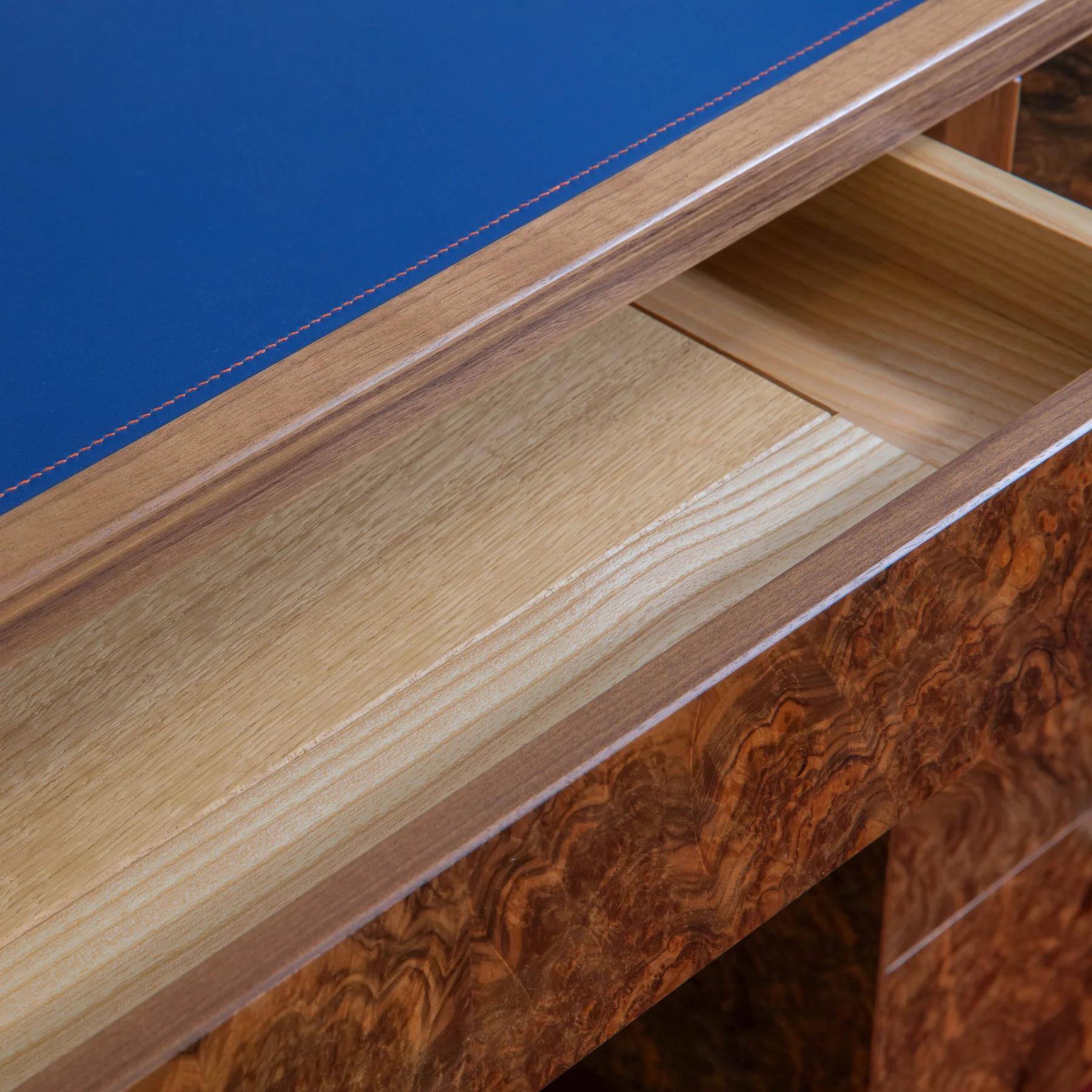 Blue Leather Desk — image 6