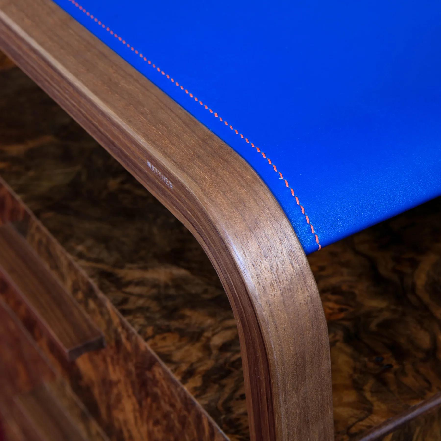 Blue Leather Desk — image 4