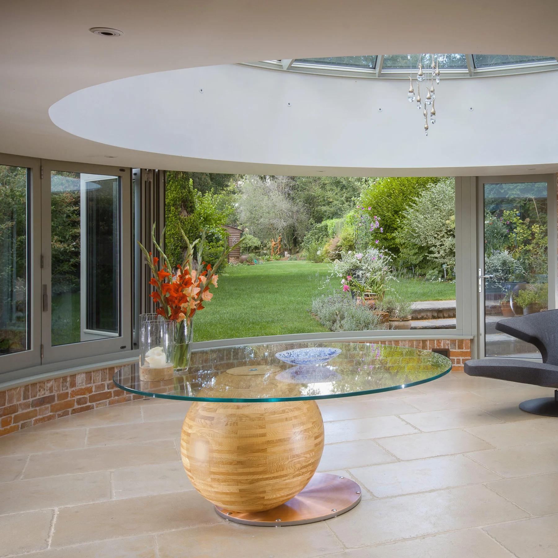 Glass Globe Table