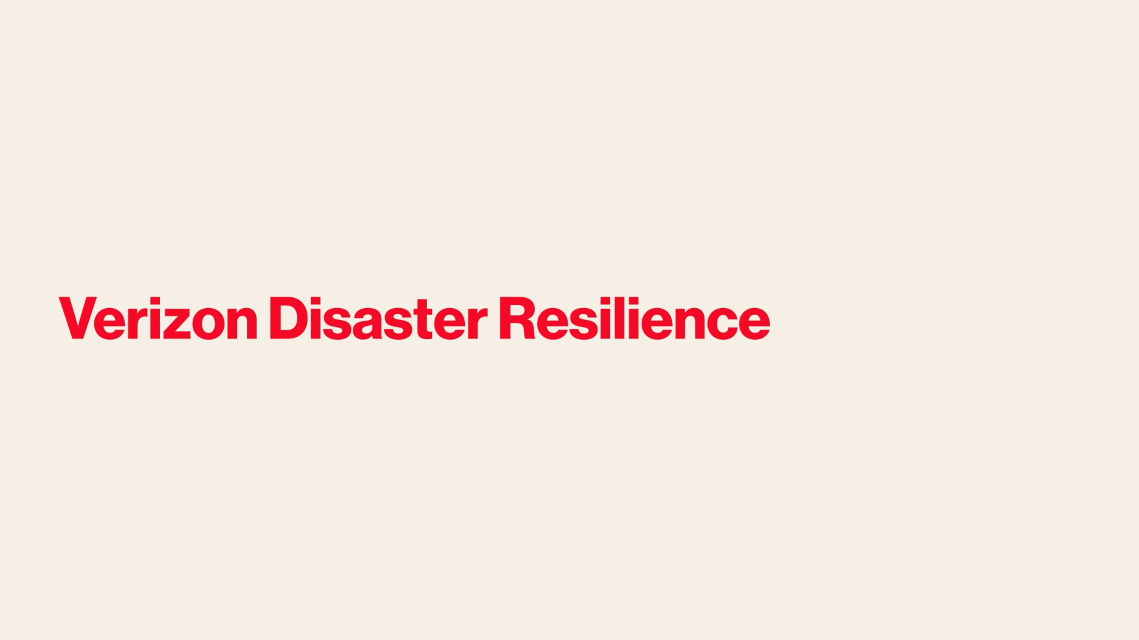 Verizon Disaster Resilience