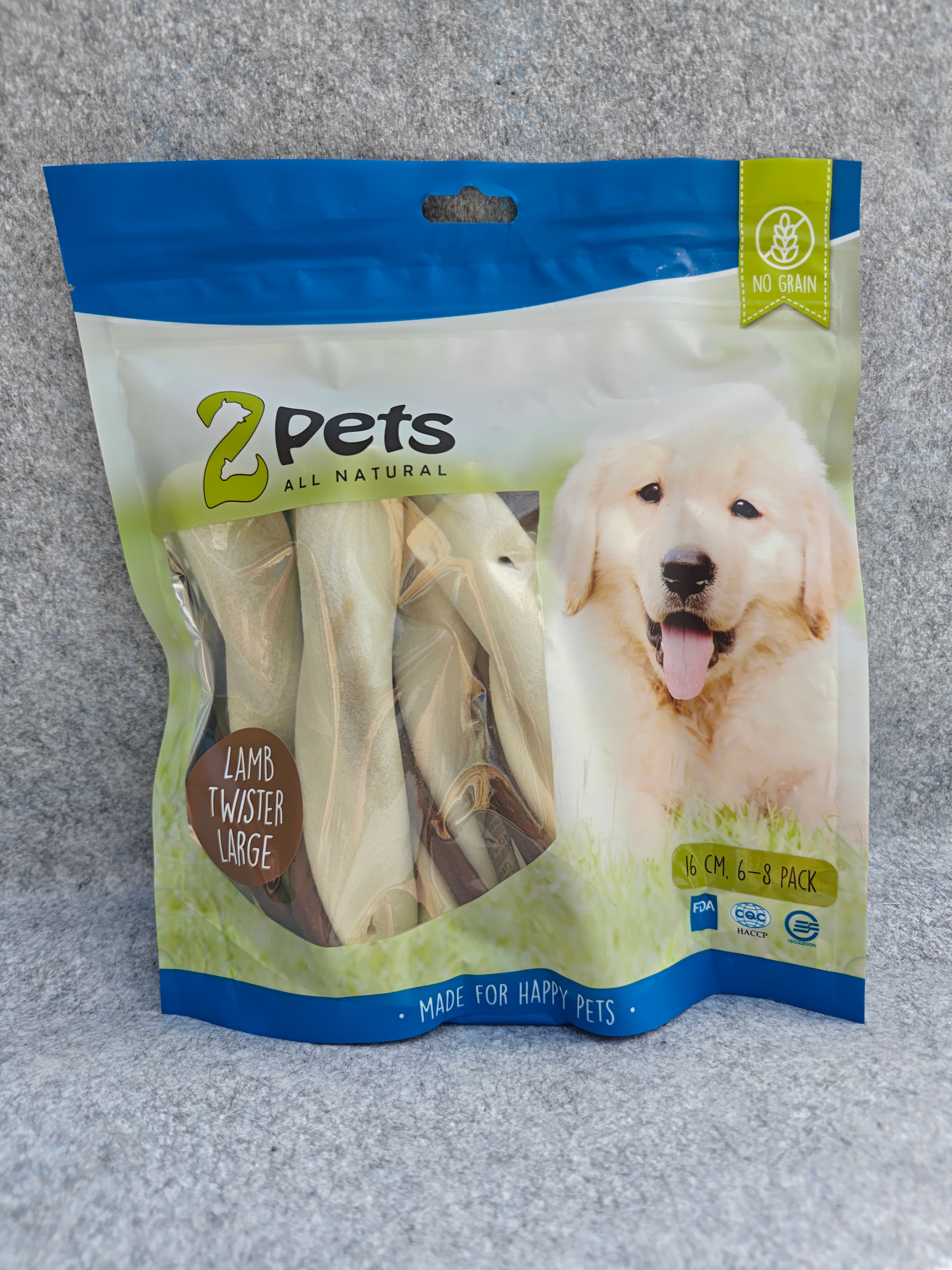 2Pets Tuggtwister Lamm Large, 500 gram