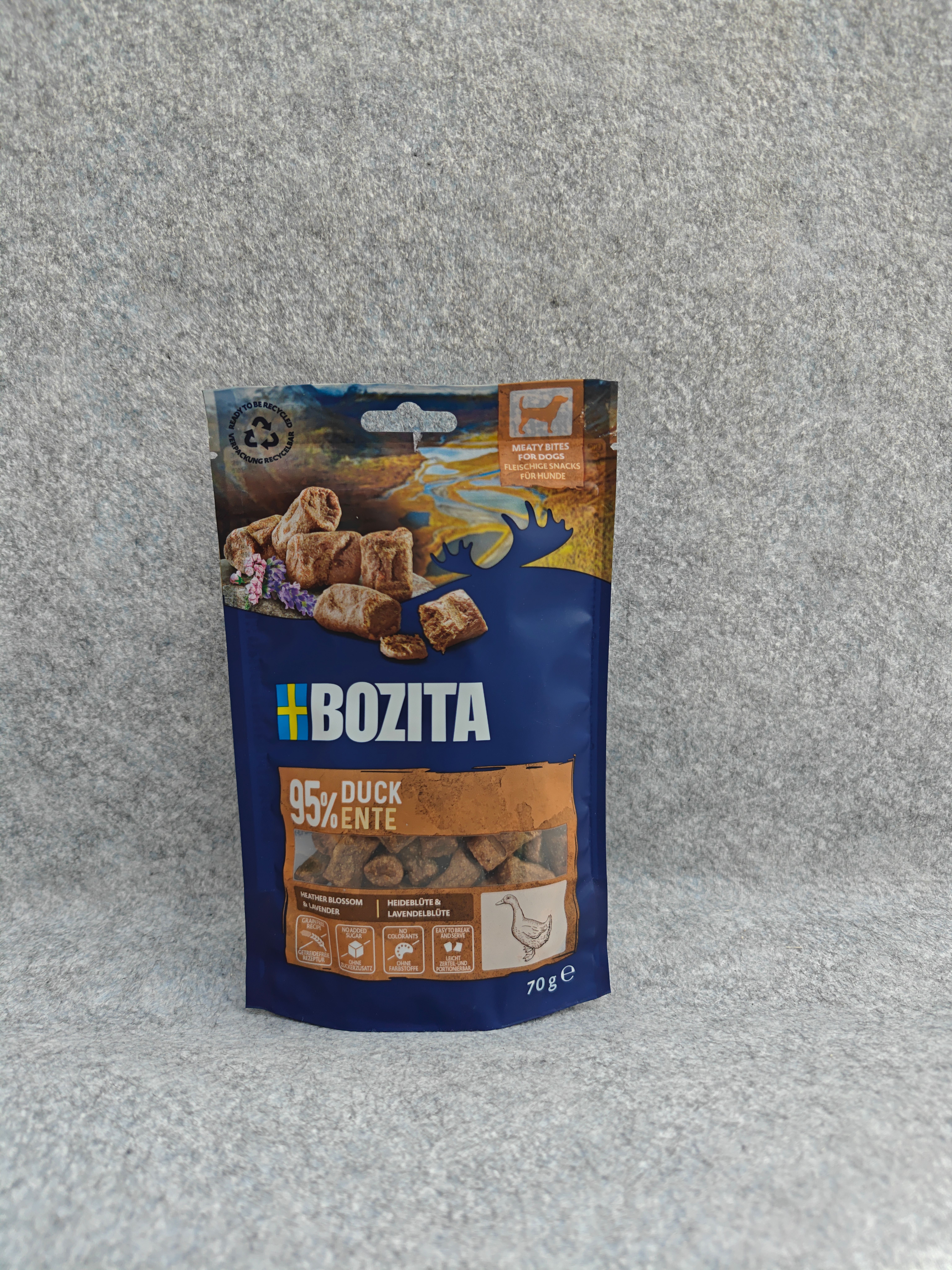 Bozita Snacks Meaty Bites Anka 70 gram