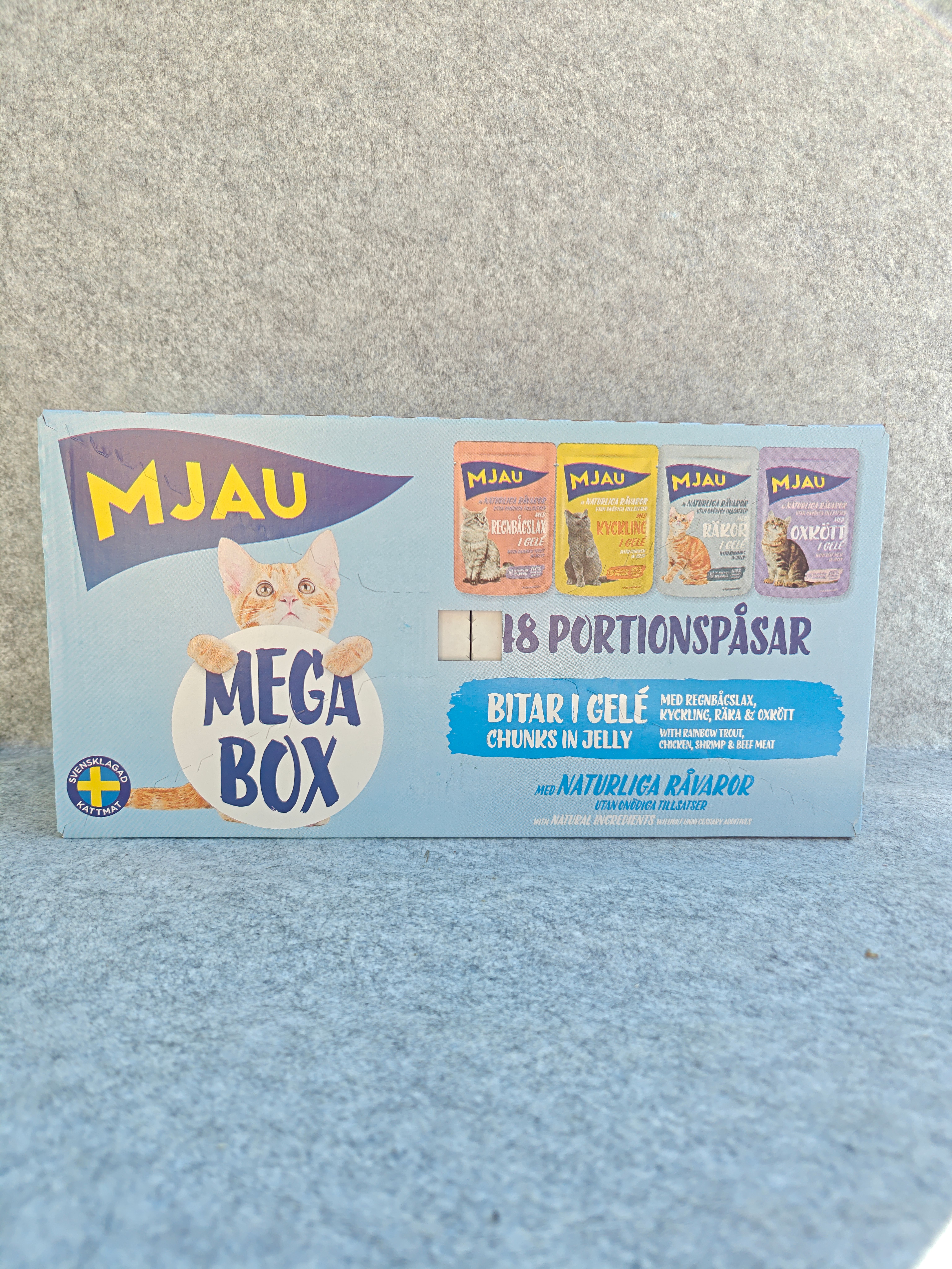 Mjau Megabox i gele