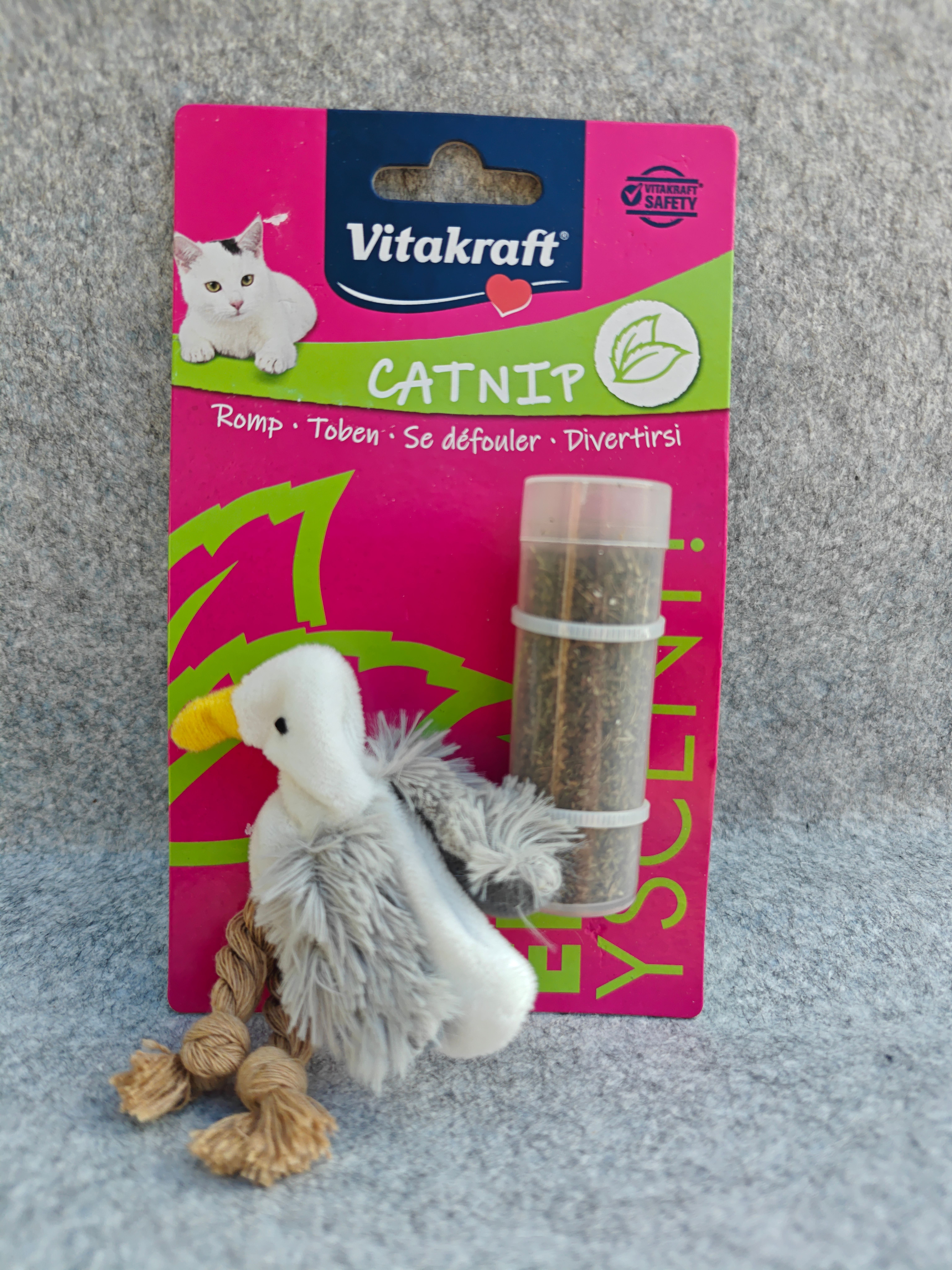 Fiskmås med kattmynta