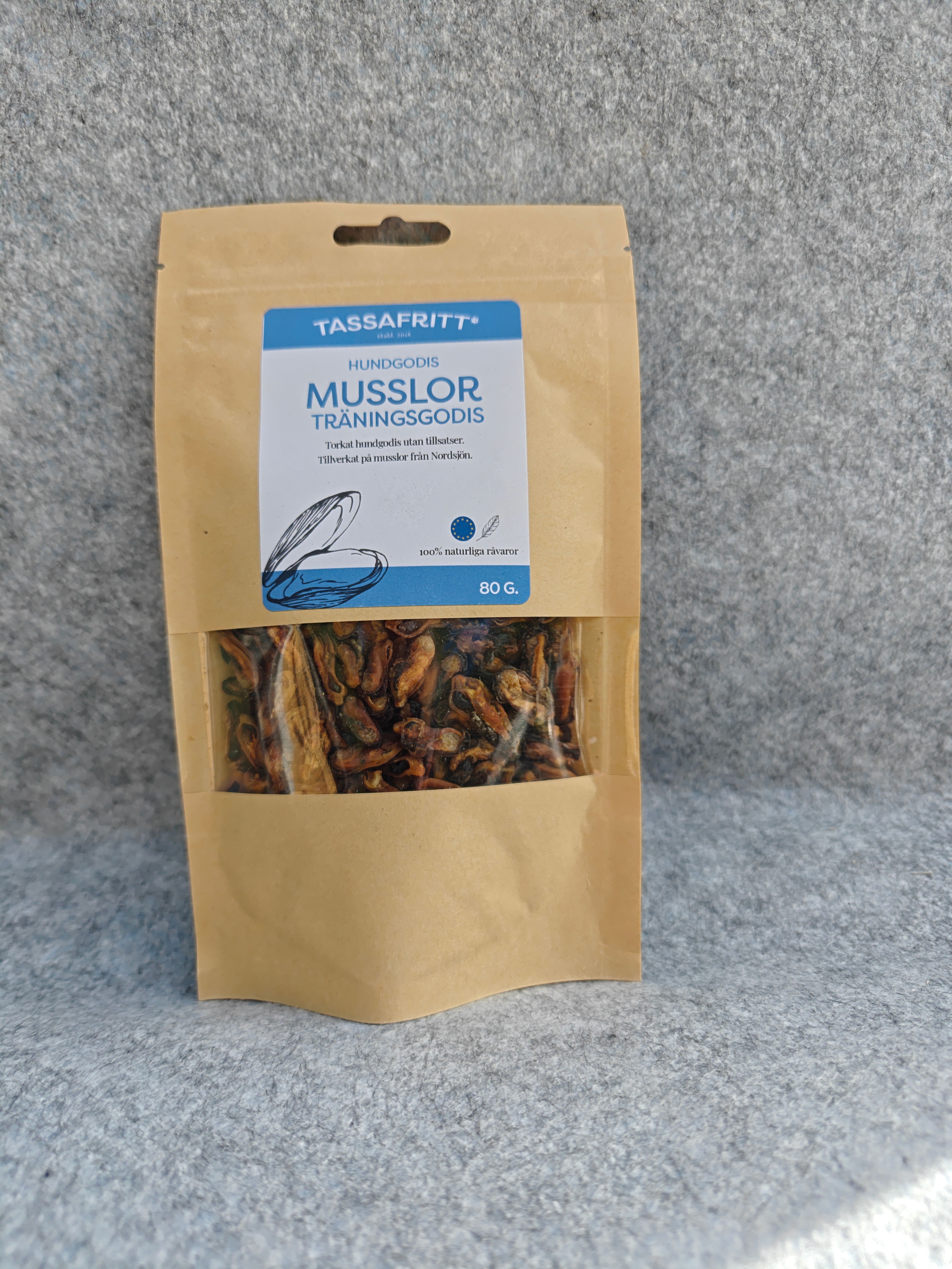 Musslor Träningsgodis 80 gram