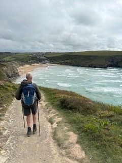 Walker on the South West Coast Path