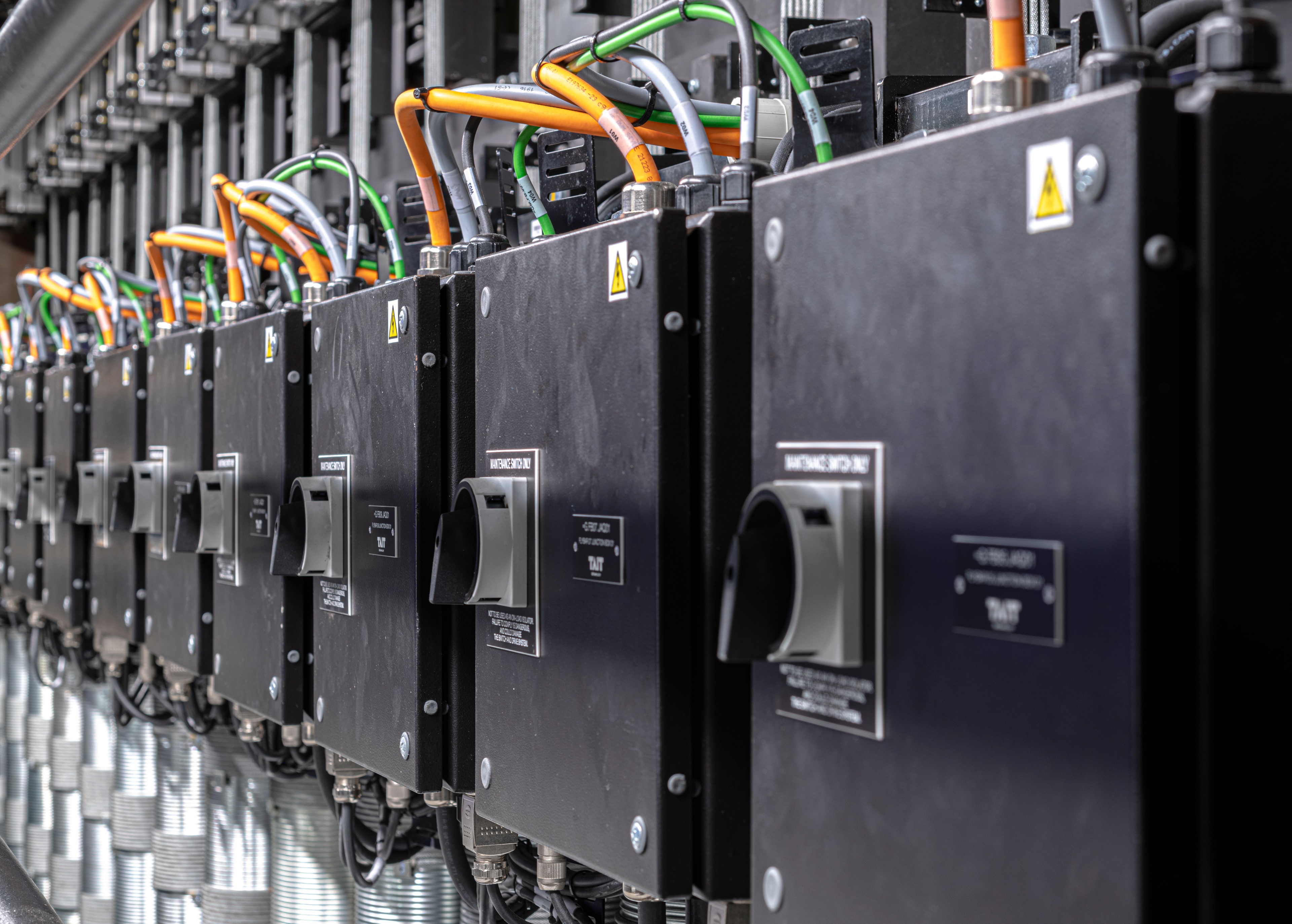 Theater de Maagd close up shot of switches
