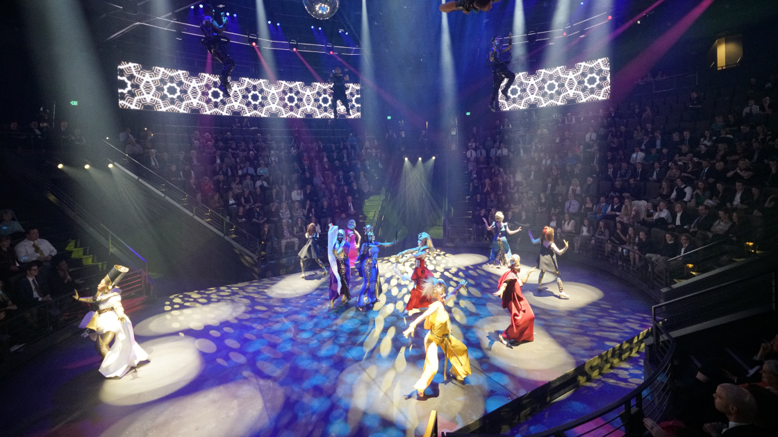 image of performers in center of hale theater