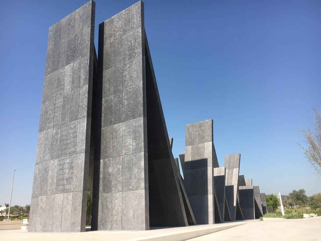 Large slabs outdoors