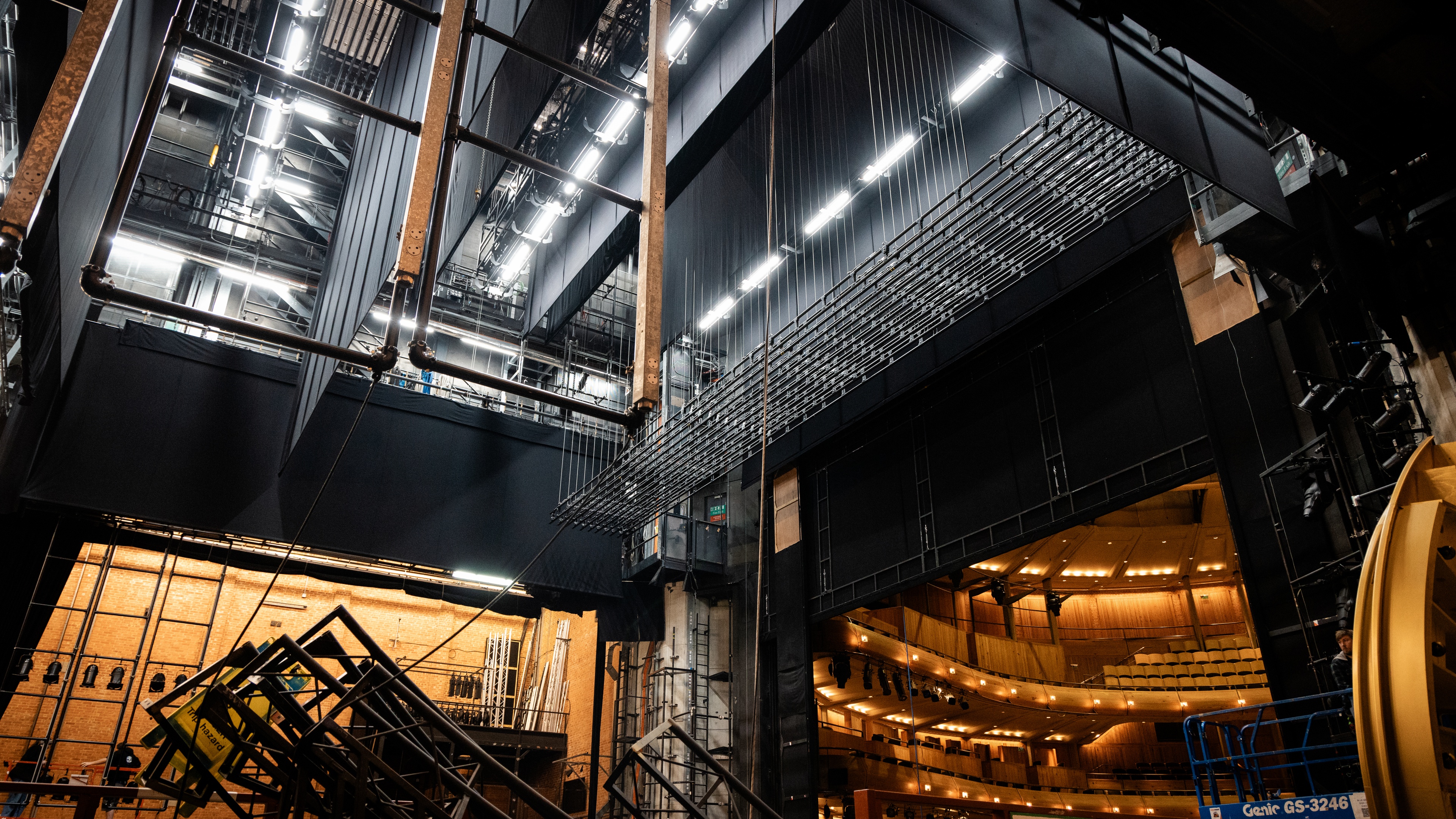 behind the stage at Glyndebourne