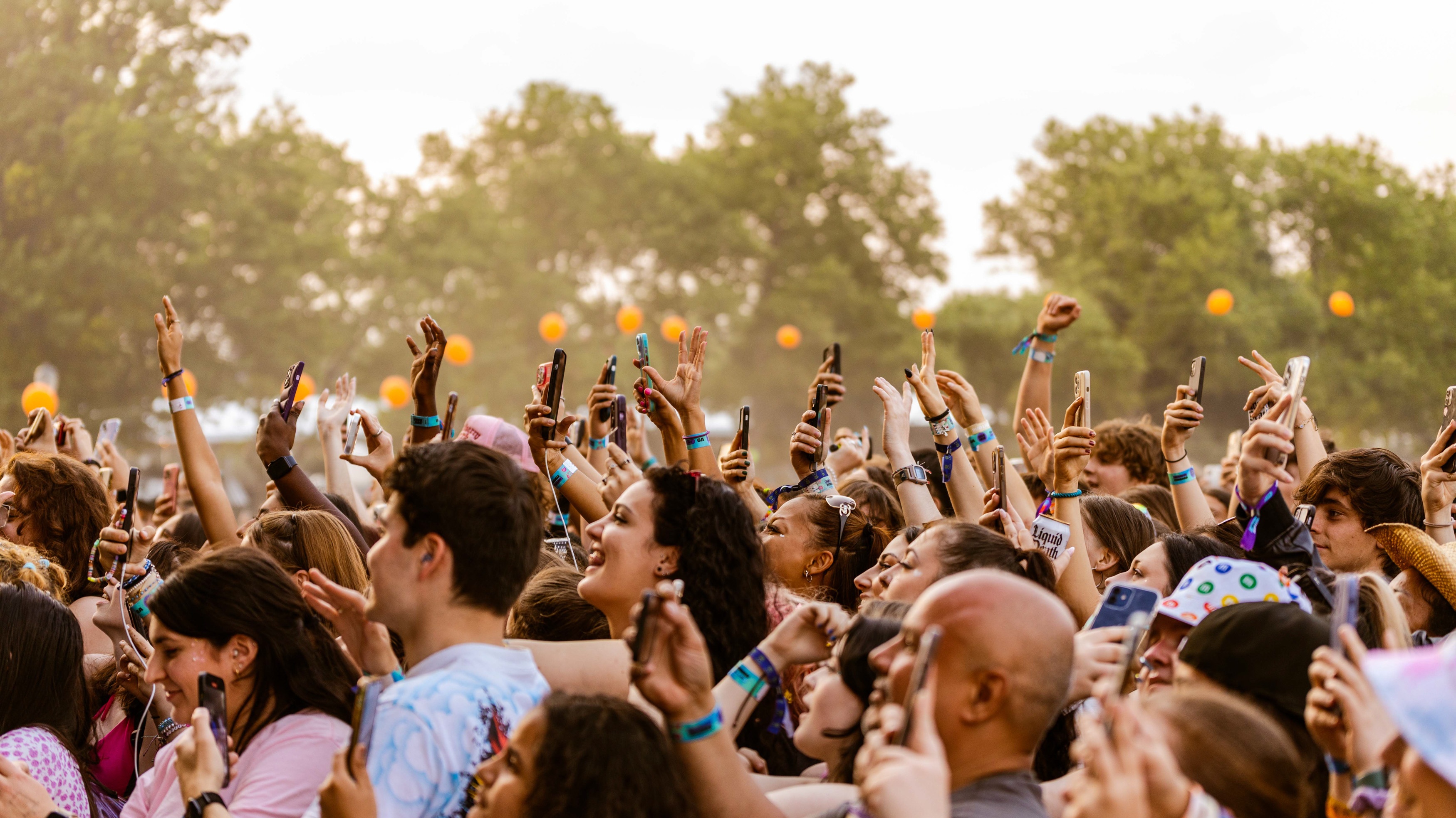 Founders Entertainment The Governors Ball at Corona Park close up of crowd cheering and taking photos