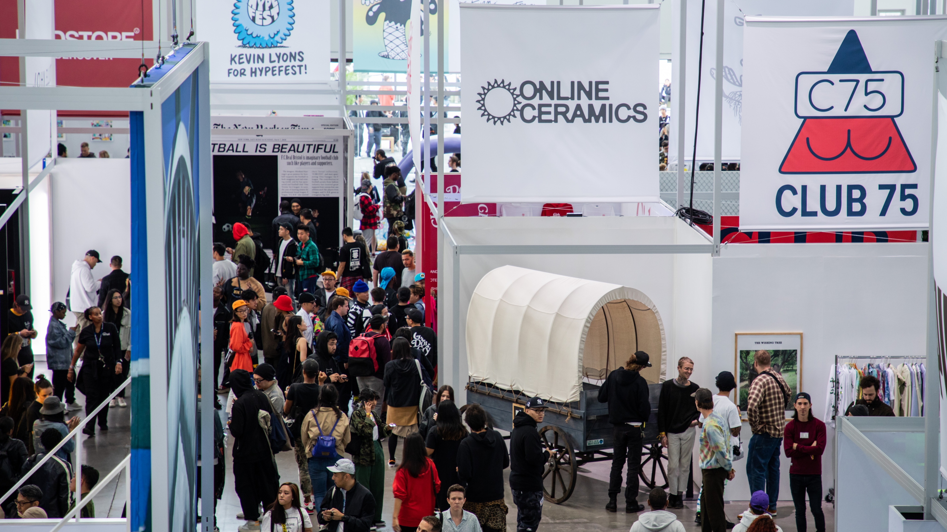 HYPEFEST booths with attendees