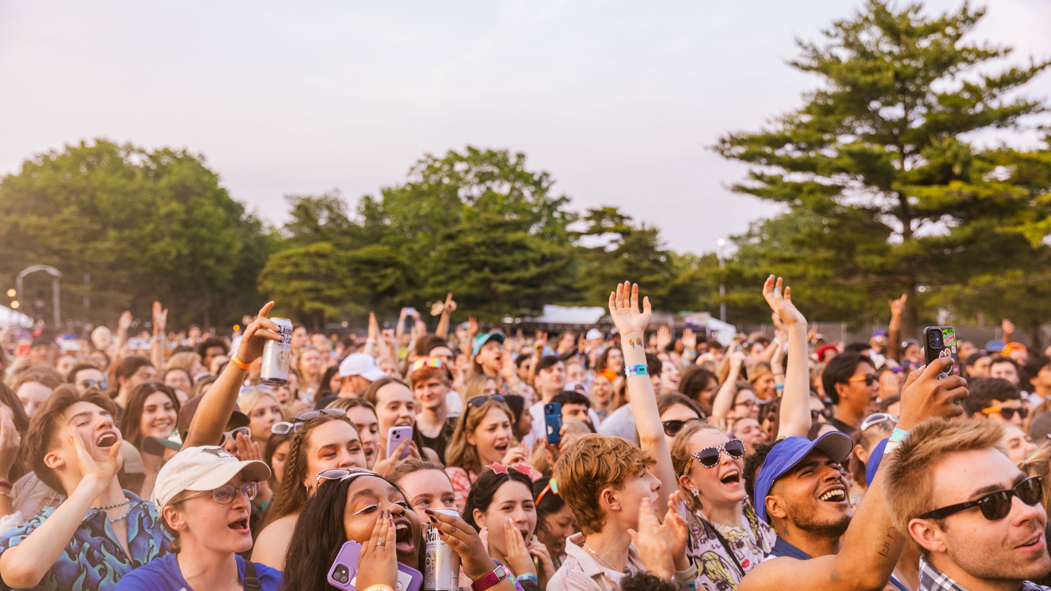 Founders Entertainment The Governors Ball at Corona Park close up of crowd cheering and taking photos