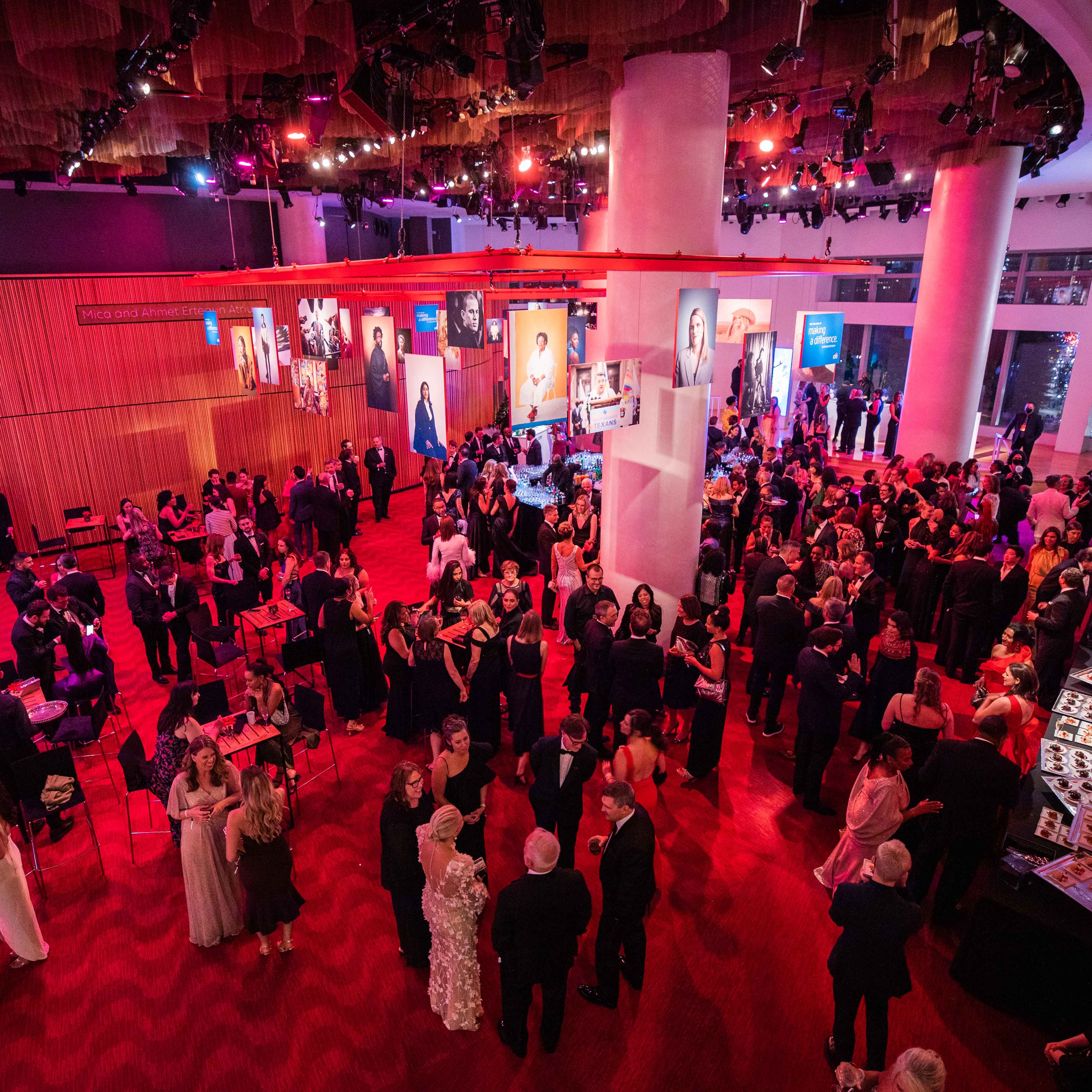 Overhead view of the TIME100 Gala