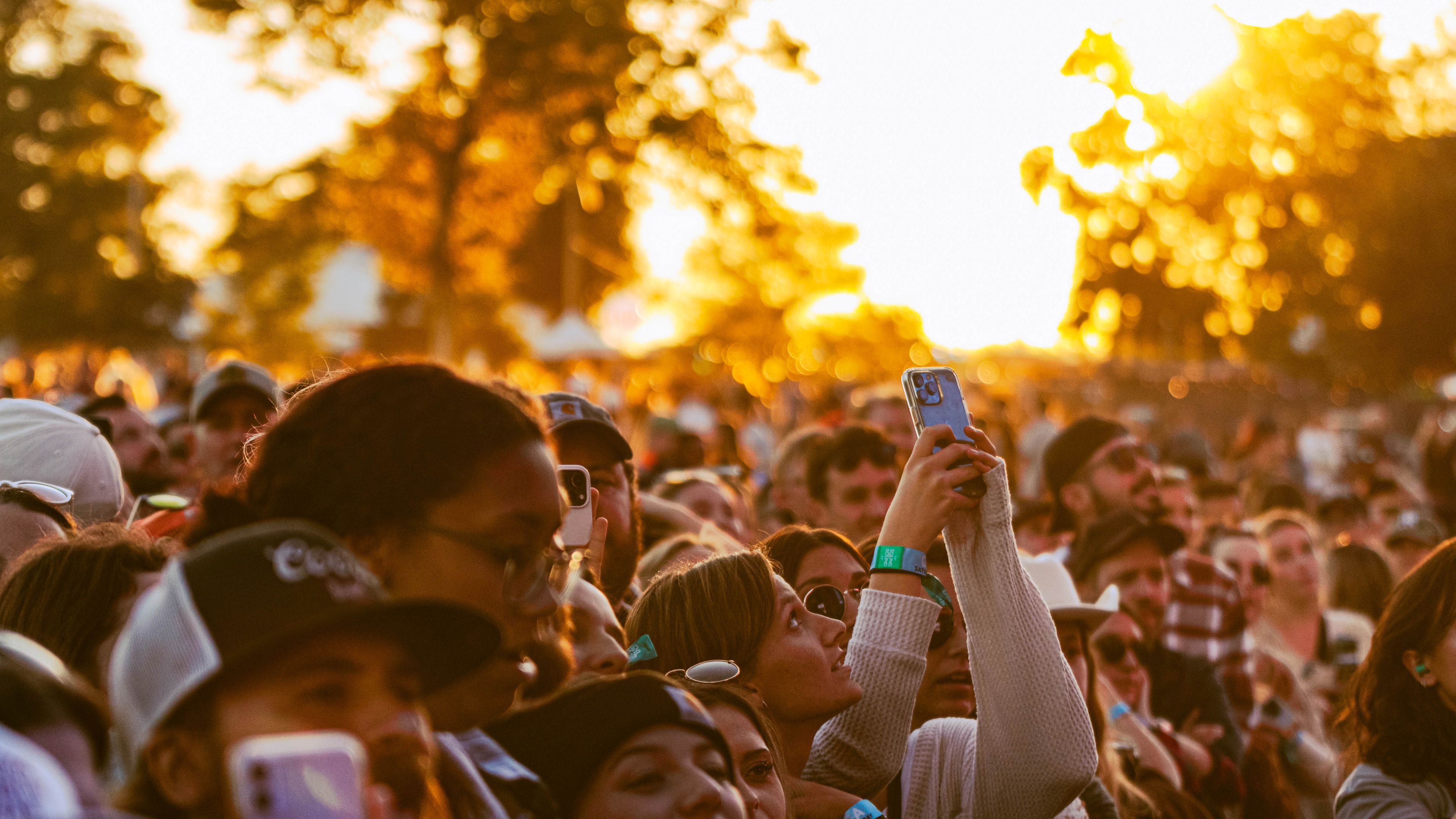 Sound on Sound crowd during sunset