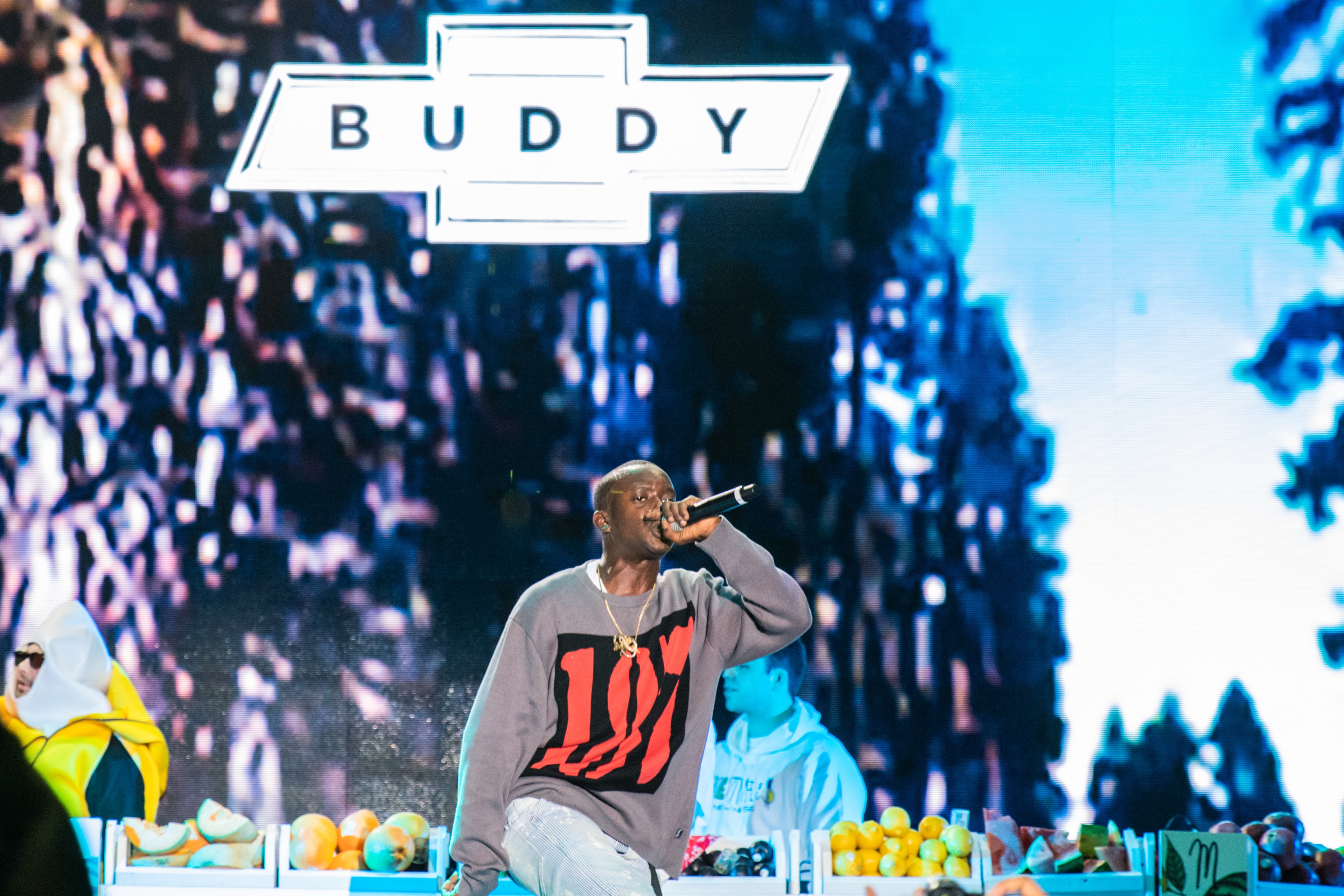 Man performing on stage at HYPEFEST