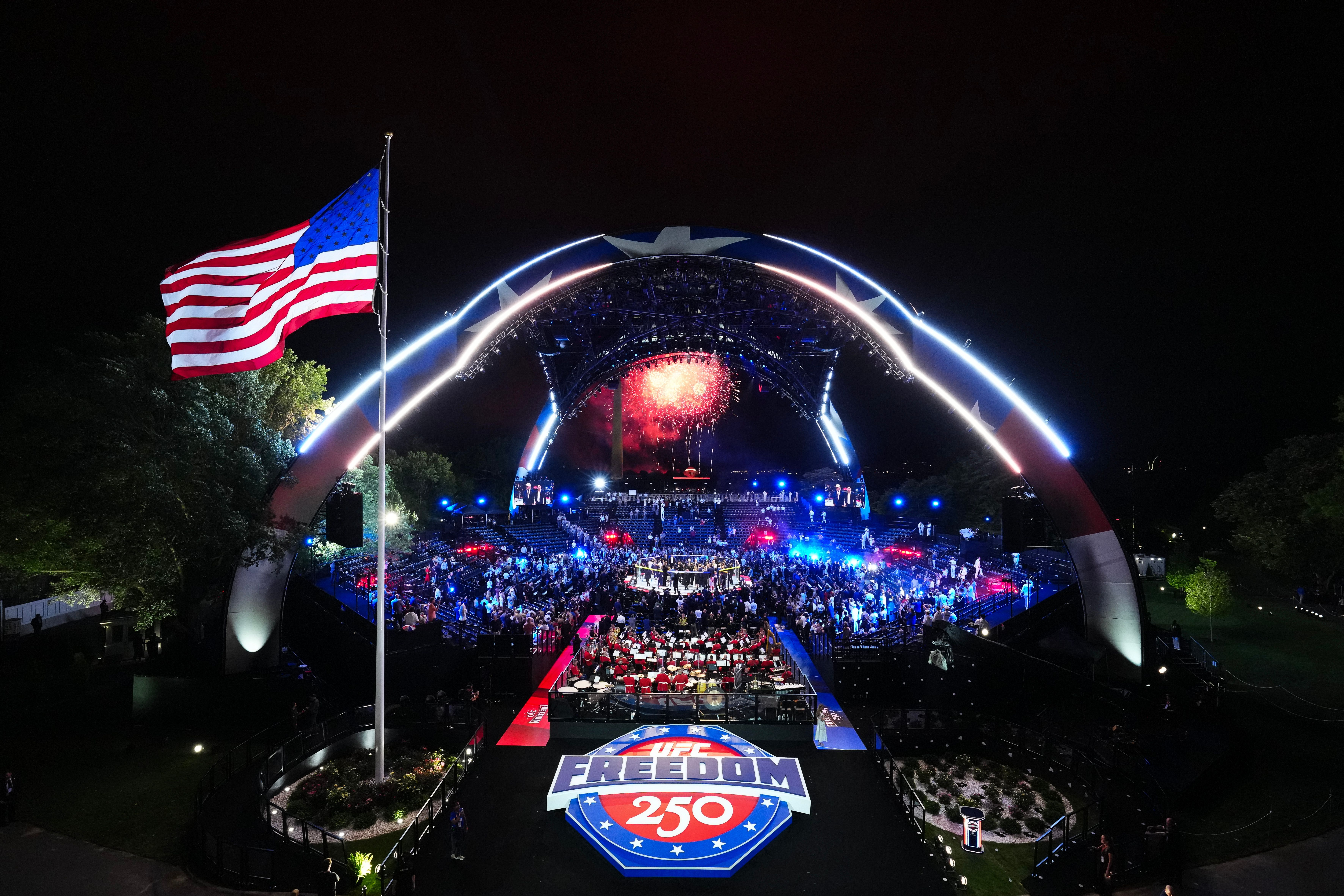 UFC 250 image and photo of ring and arena 