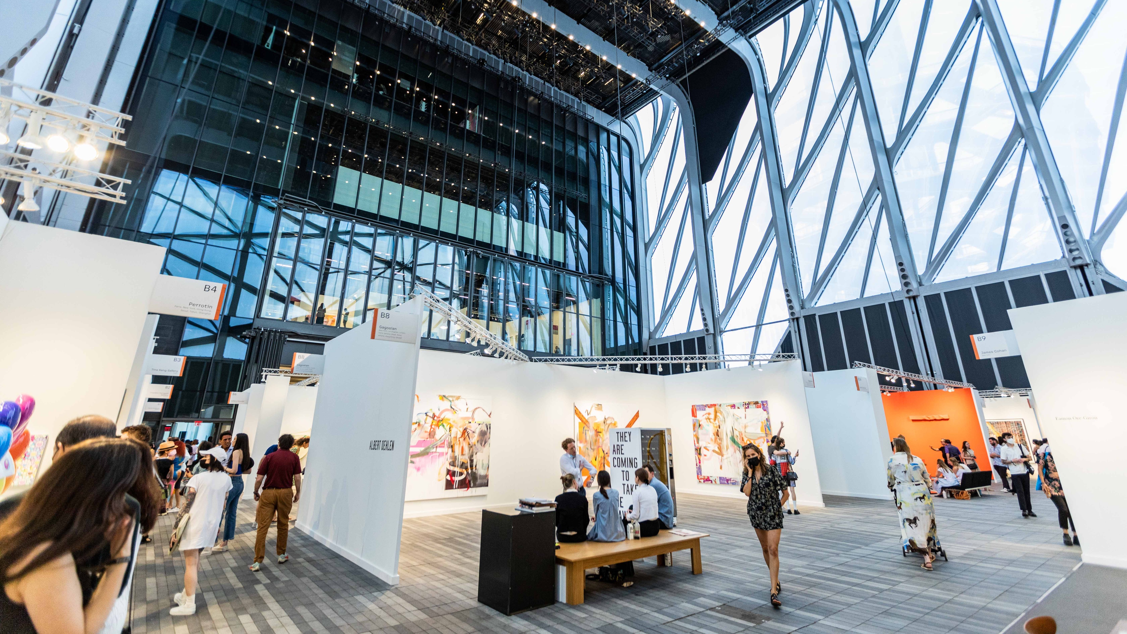 Art show at the Shed in New York