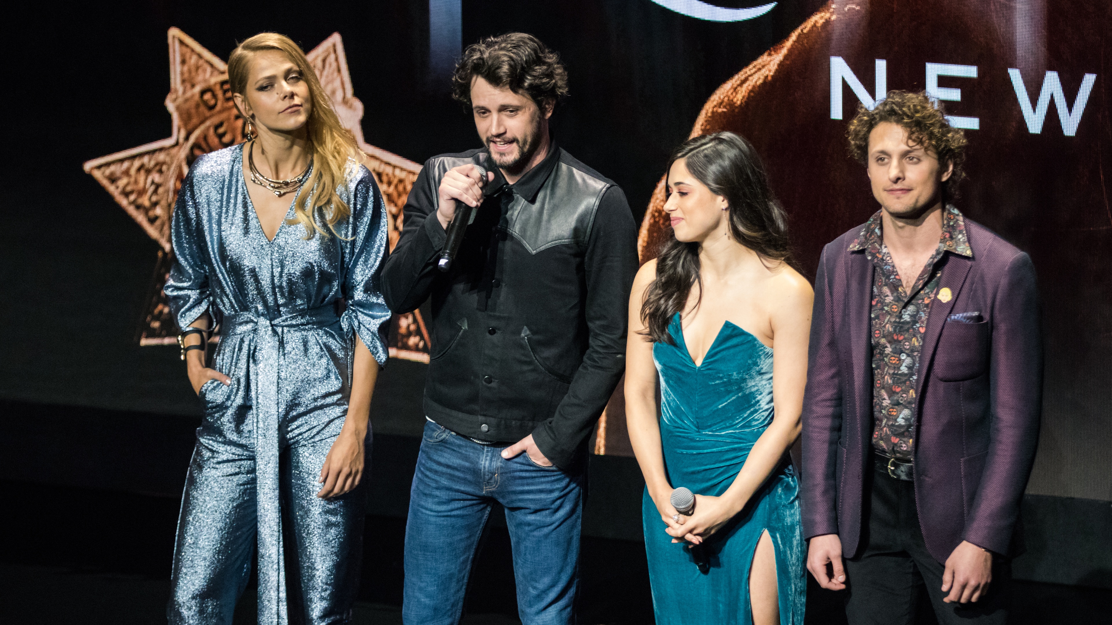 Speakers on stage at CW Upfront