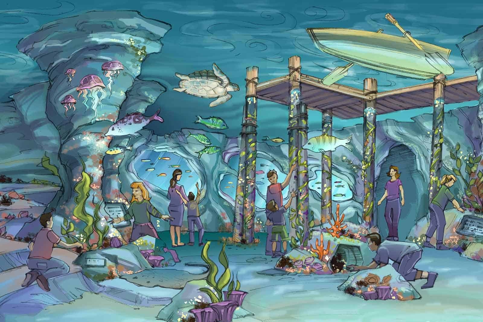 Under water illustration