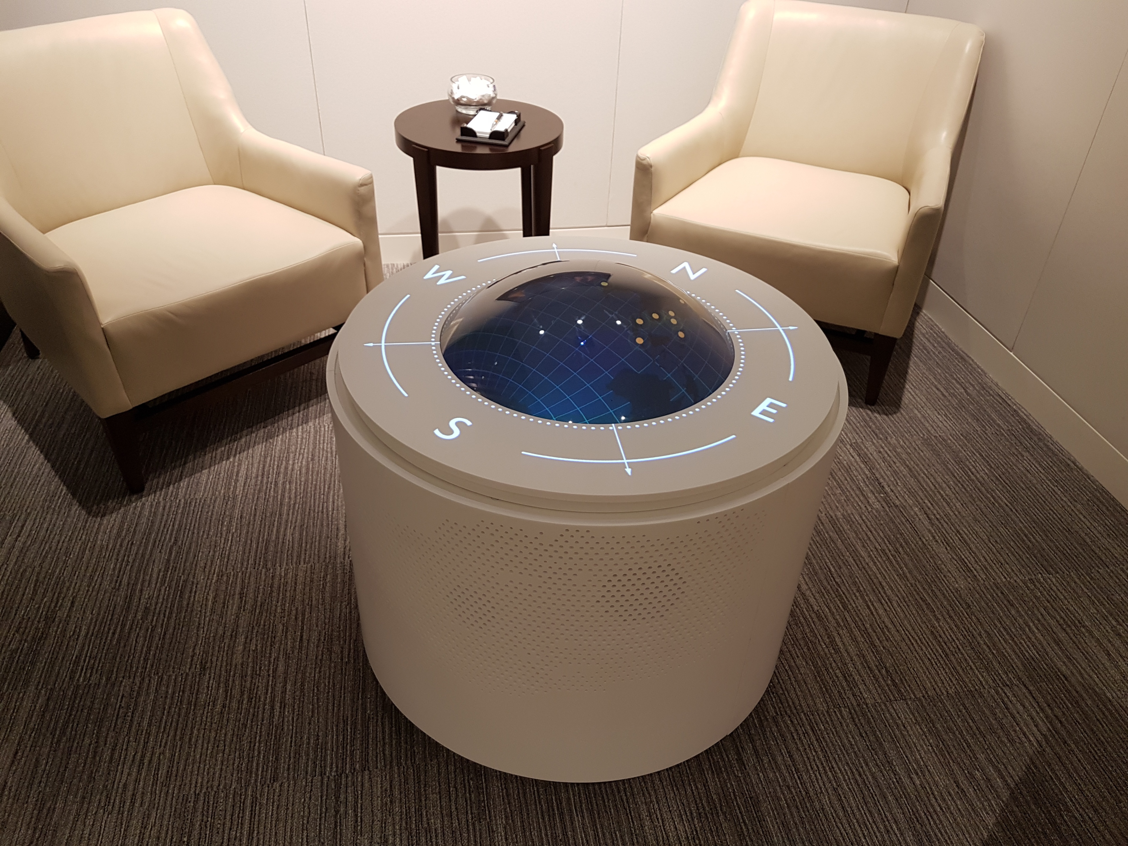 Table with LED interactive display