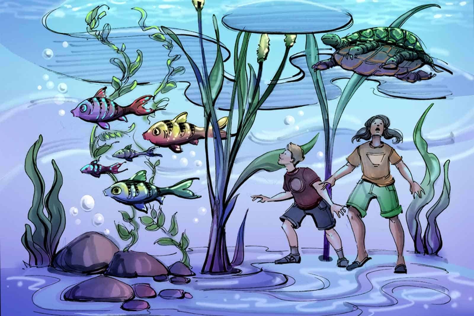 Under water illustration