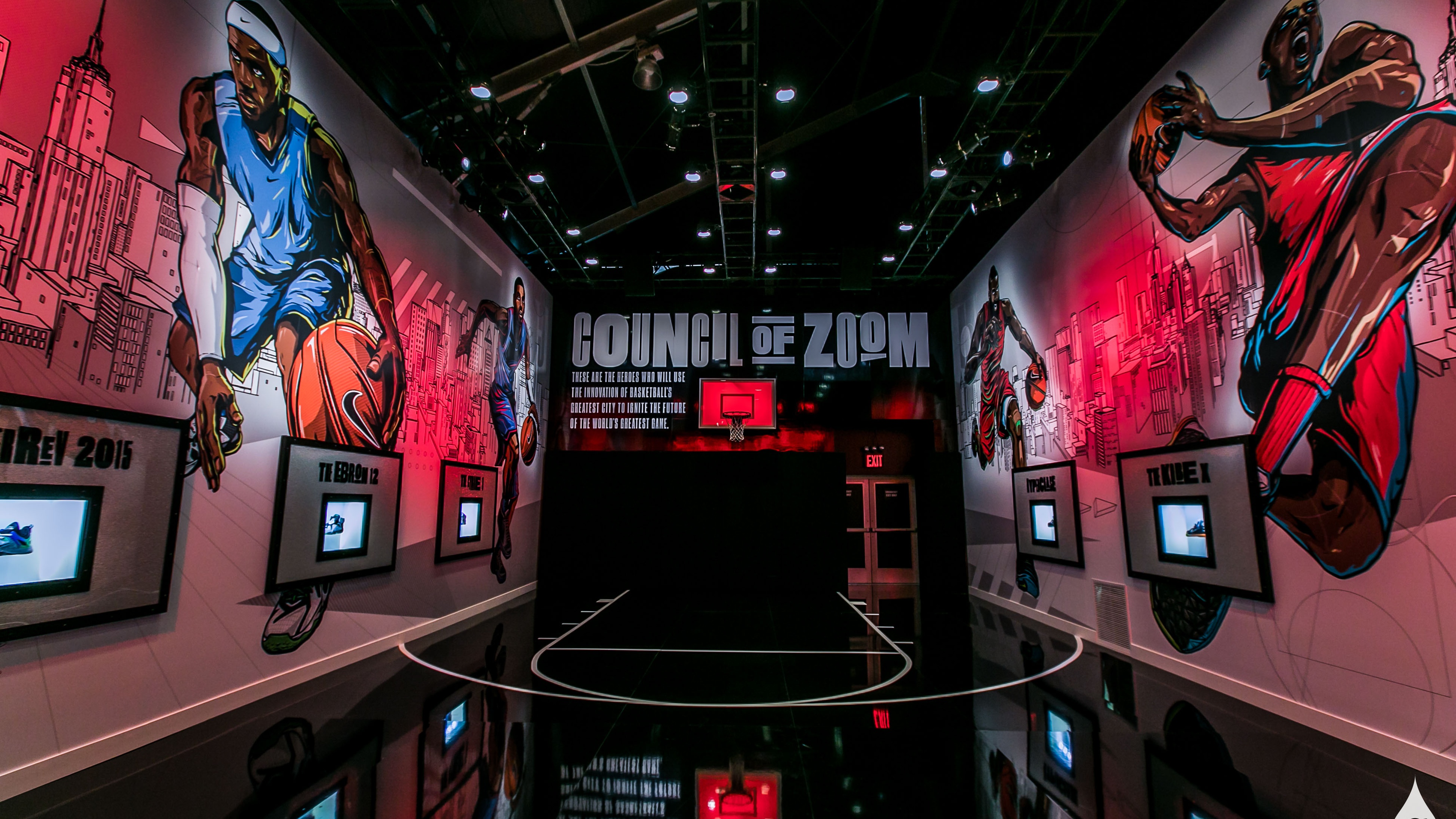 Half basketball court