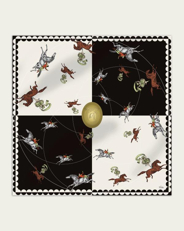 Carousel 90 Silk Twill Scarf