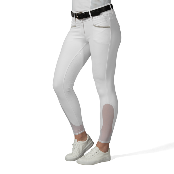 Madeleine Womens Full Seat Breeches — White