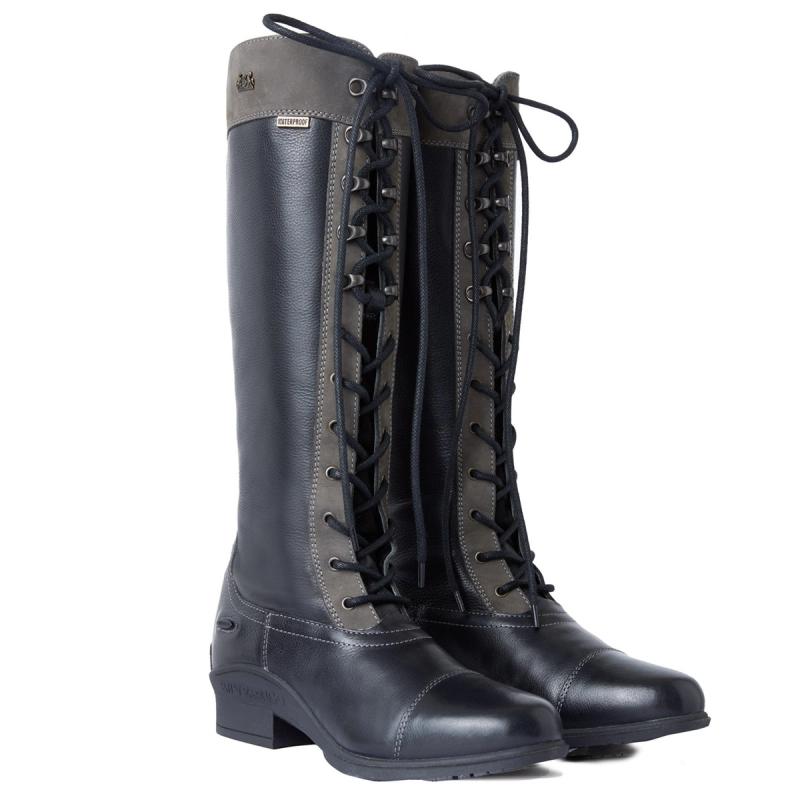 B Vertigo Cetus Waterproof Tall Boots — Black/Gray