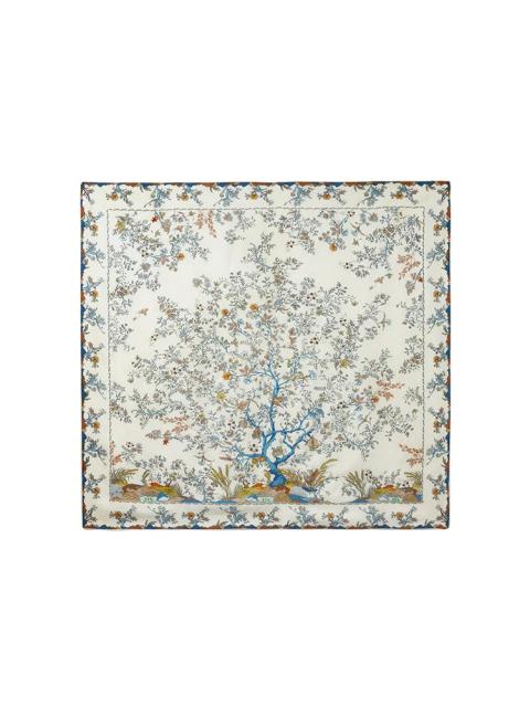 90 Square Printed 14 Momme Mulberry Silk Scarf