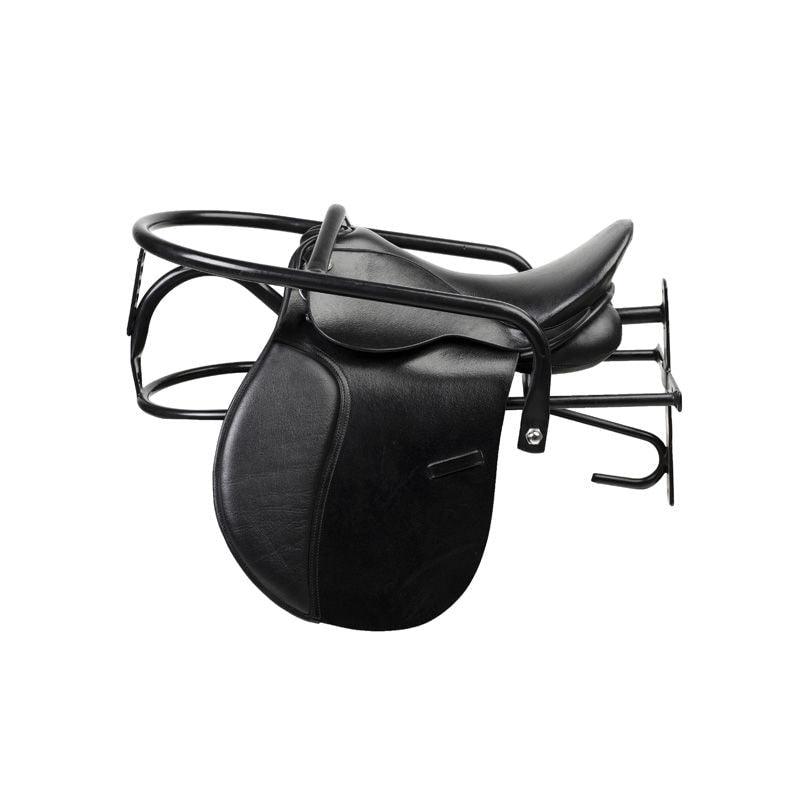 Horze Lockable Saddle Rack — Black