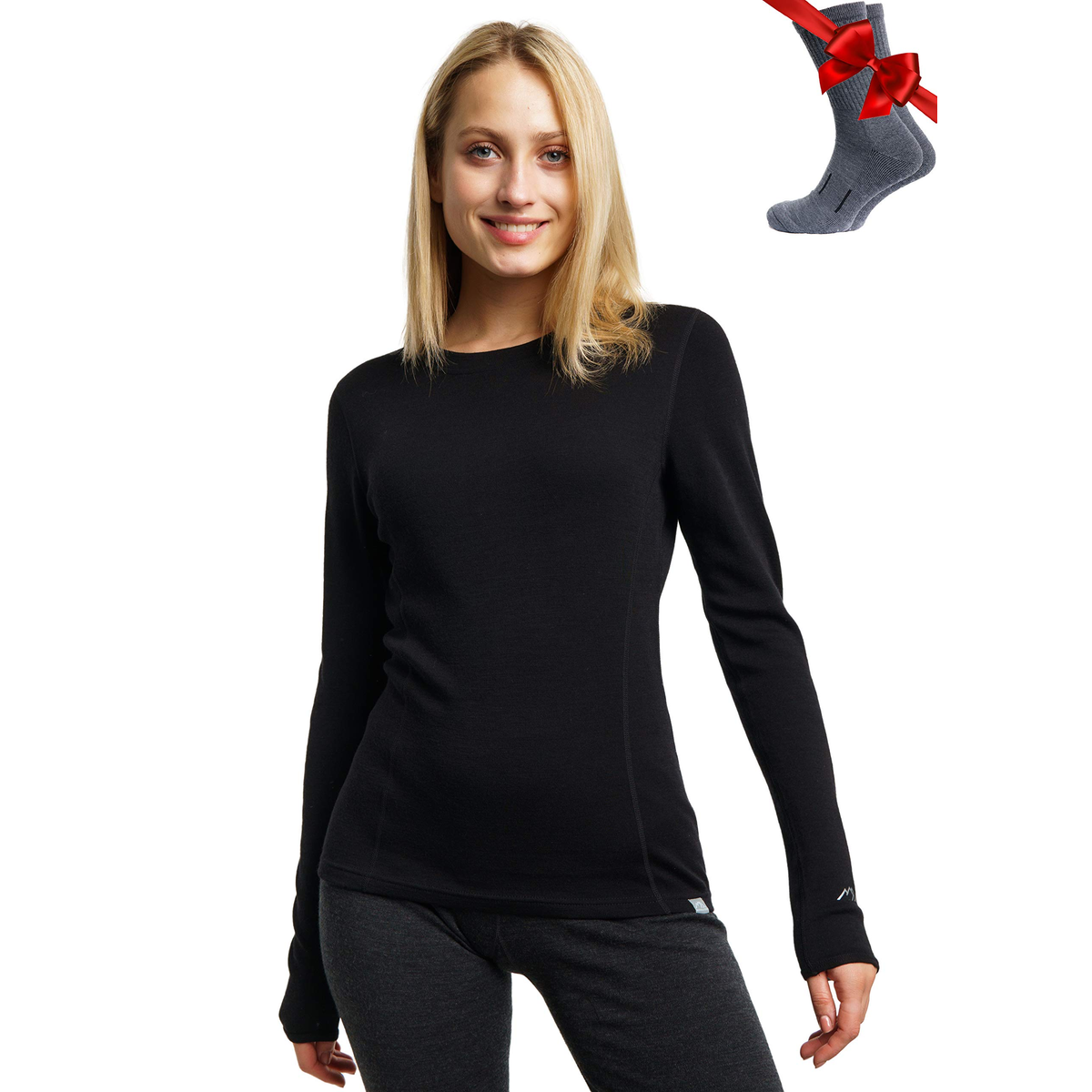 Merino.tech Women's Merino Wool Base Layer