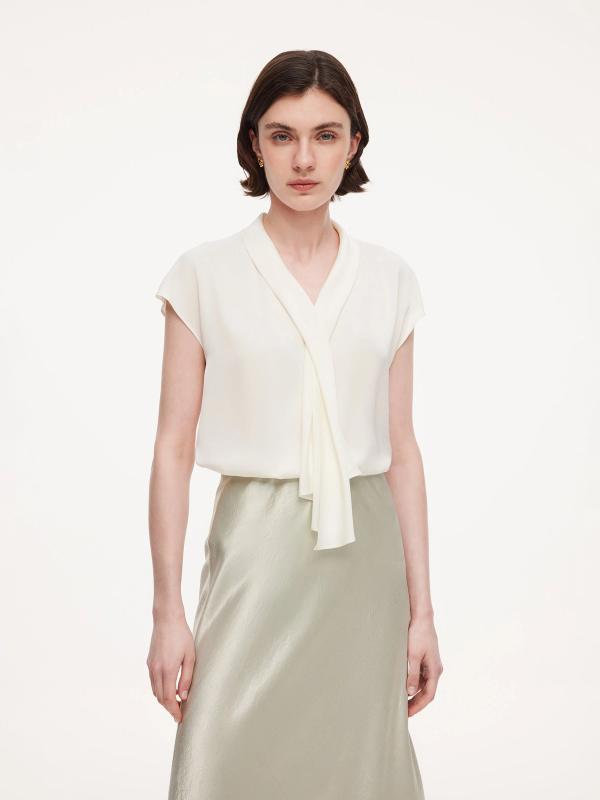 Silk Top — Ivory or Cream