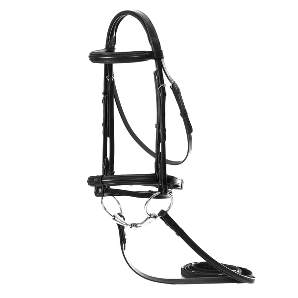 Saga Padded Dressage Bridle & Reins