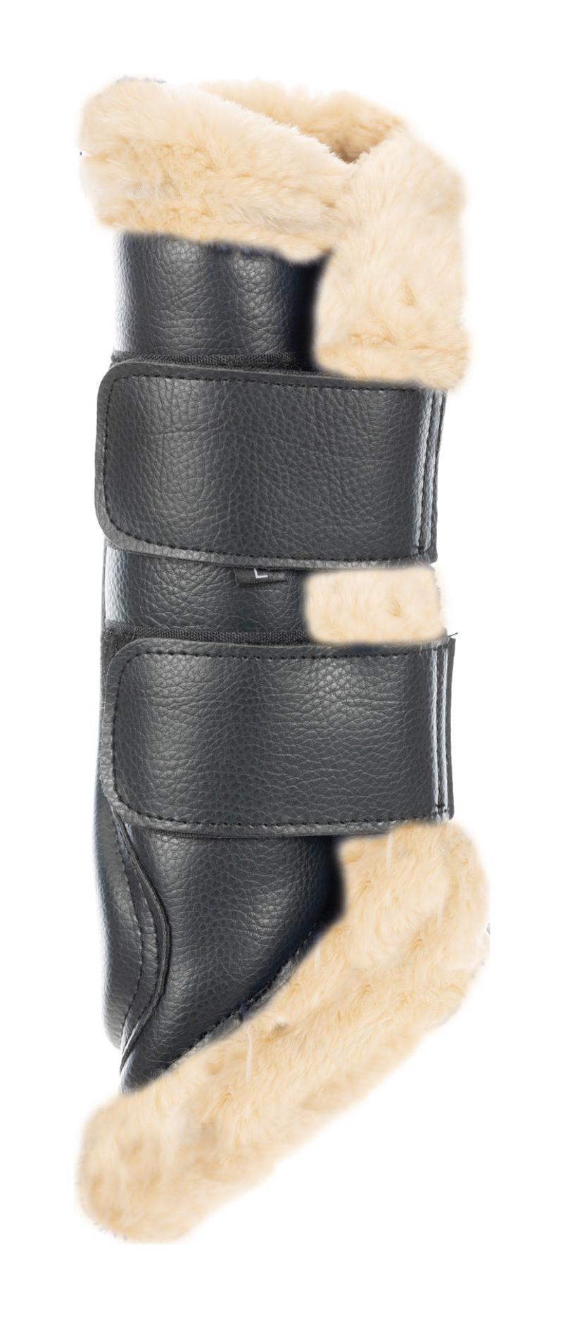 Equinavia Vali Ultra Fleece Brushing Boots — Black/Natural