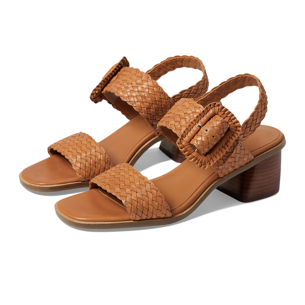 MADYLYN Leather Block Heel Sandal