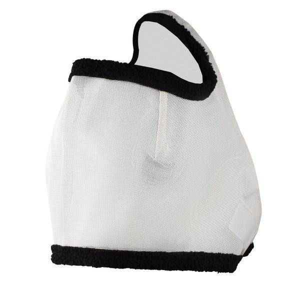 Earless Mesh Fly Mask — Black/White