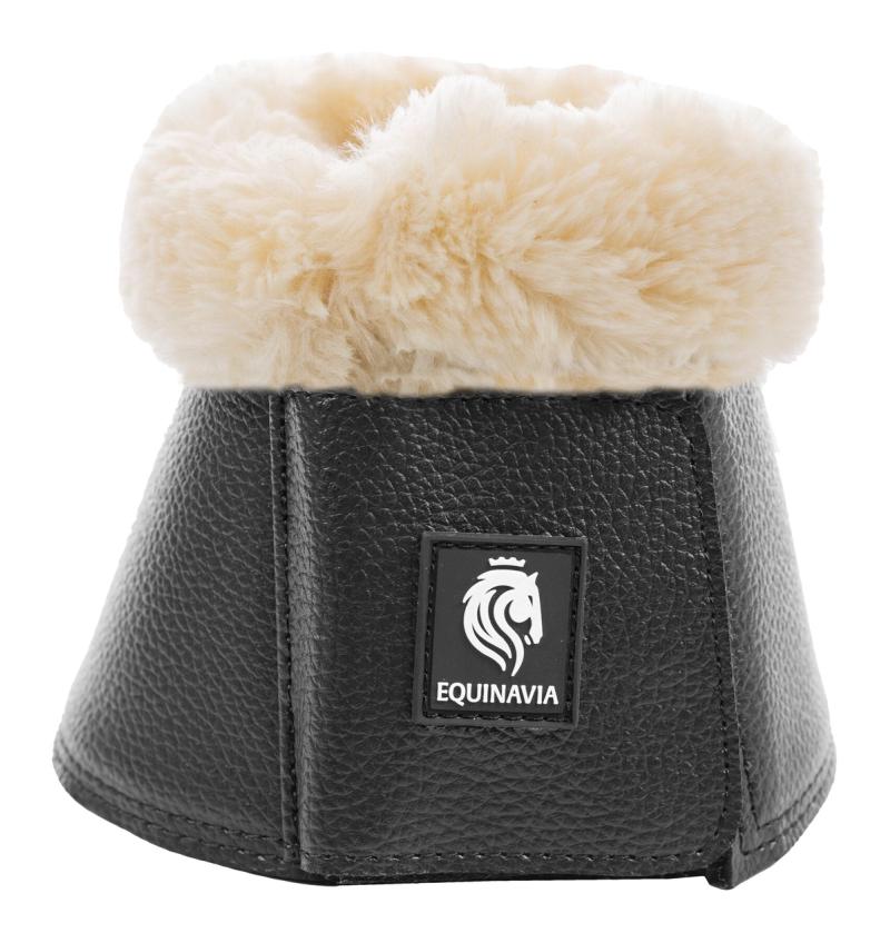 Equinavia Ty Ultra Fleece Overreach Boots — Black/Natural