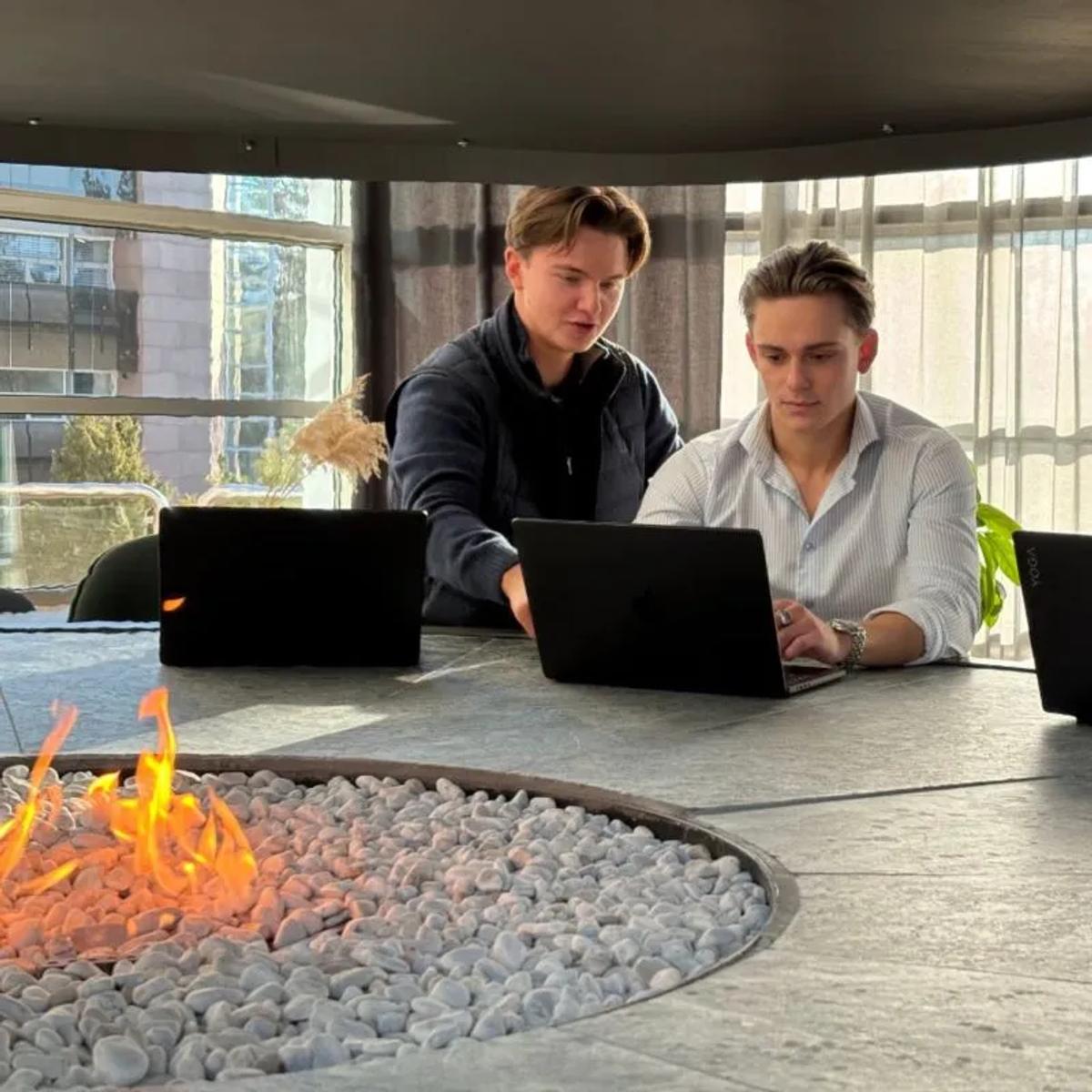Sondre og Sebastian i Fulcio Media