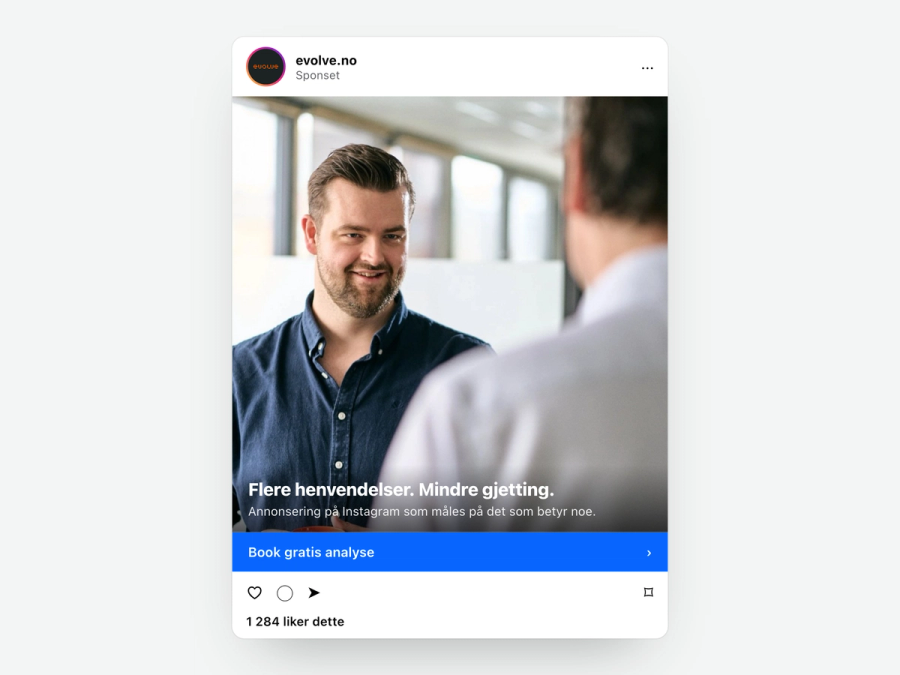 Sponset Instagram-innlegg fra Evolve Communication