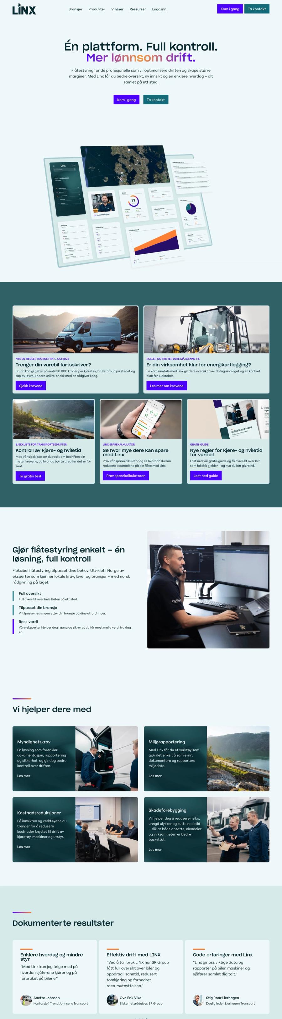 Skjermbilde av Linx