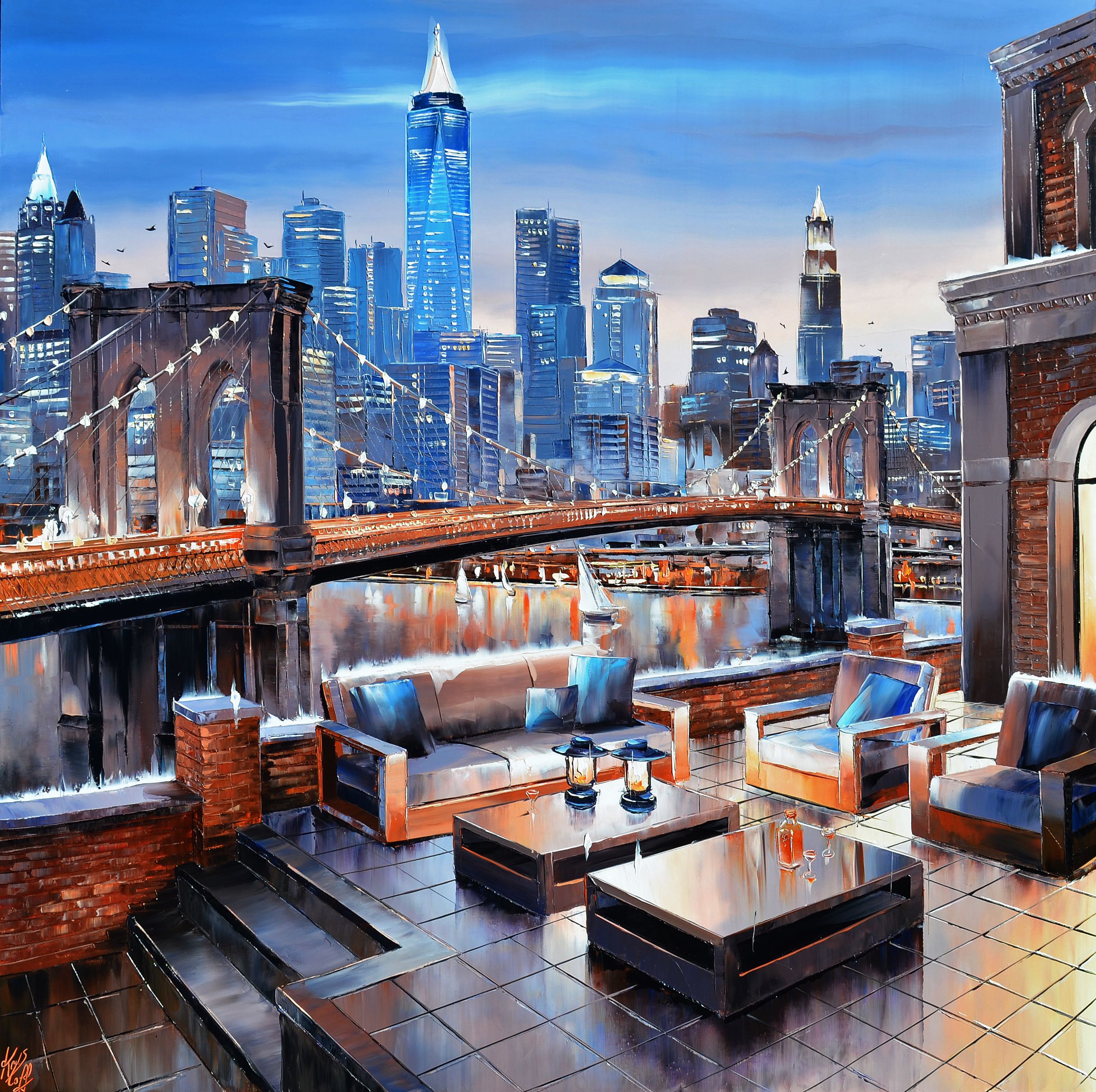 Peinture nommée Brooklyn bridge penthouse