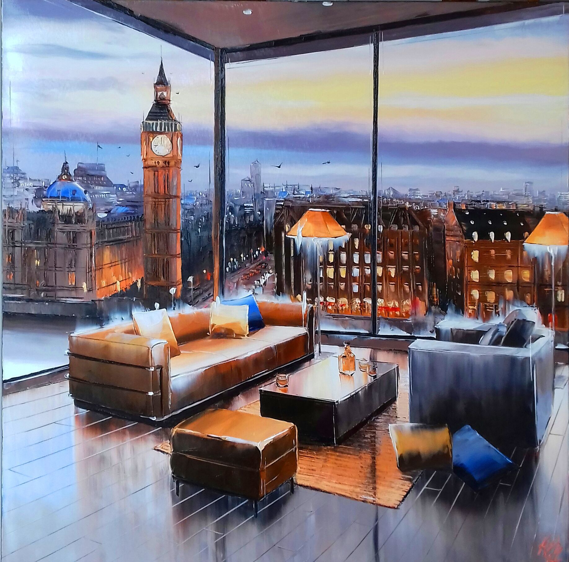 Peinture nommée The Big Ben view