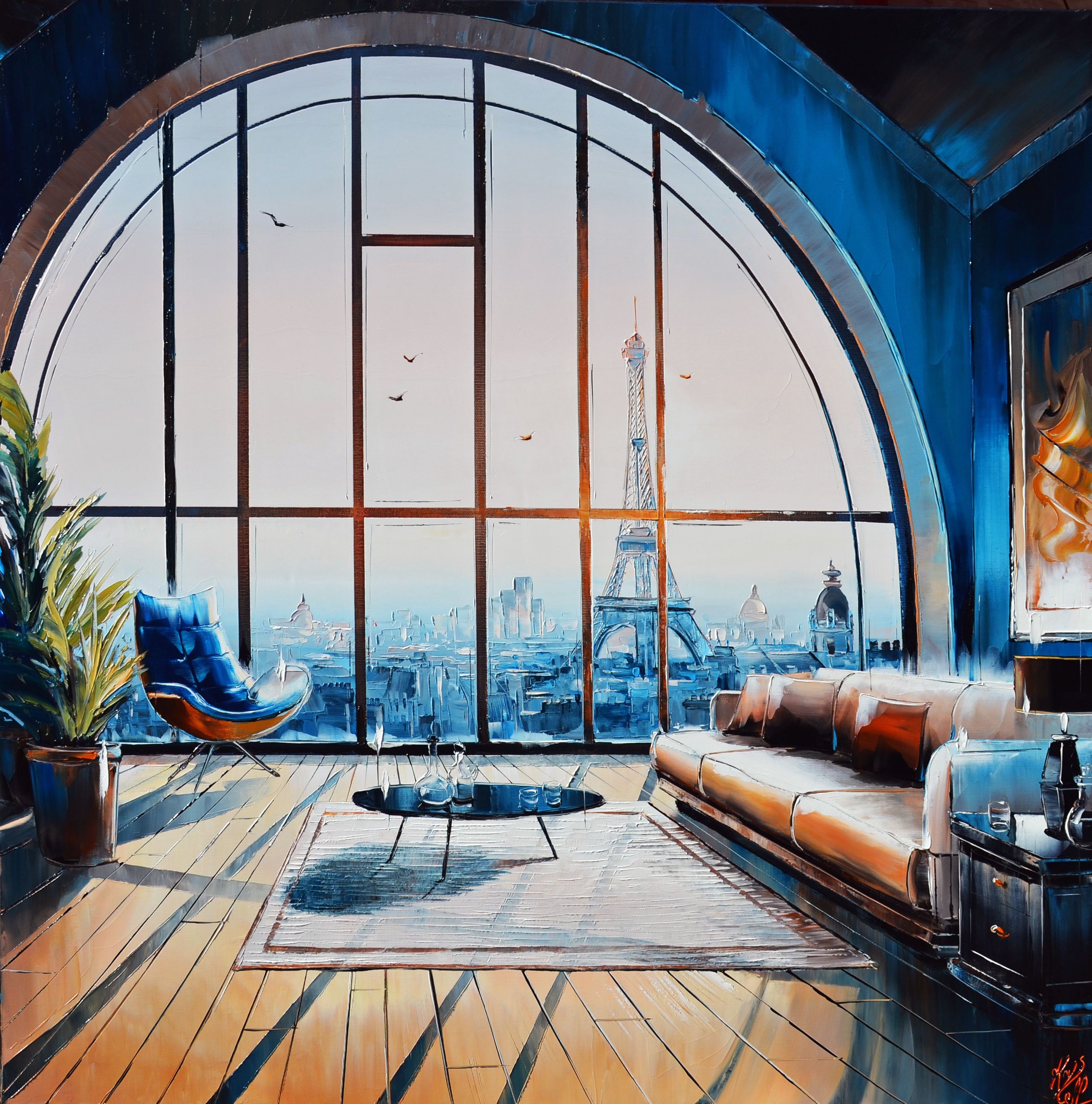 Peinture nommée Blue view